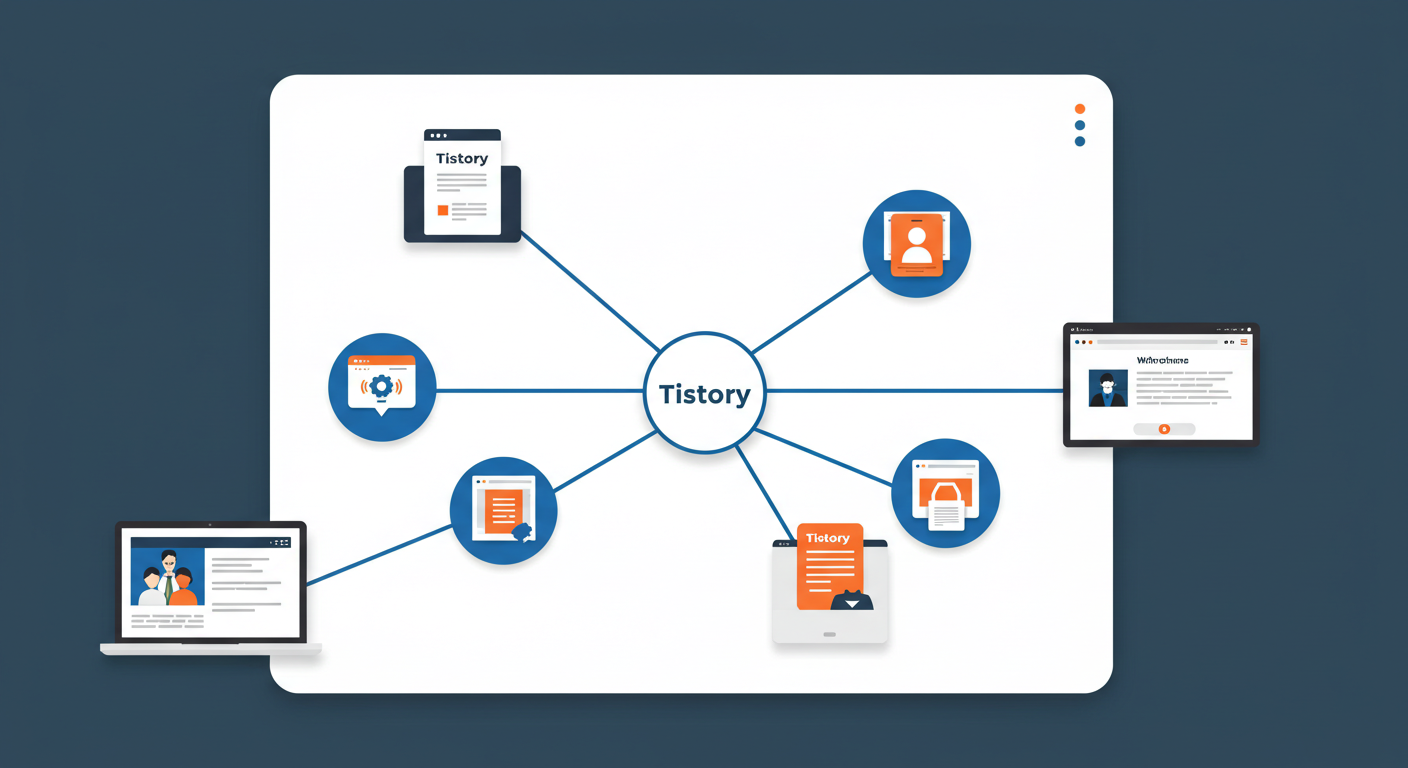 개인도메인에 티스토리멀티블로그 연결 이미지
