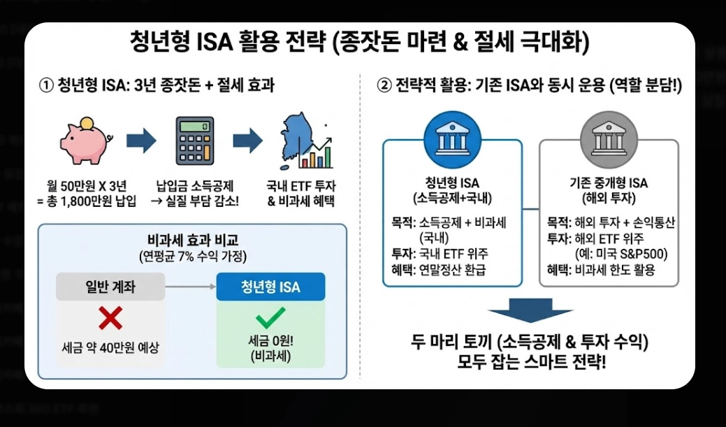 ISA ETF 투자 혜택 [2026년 개정] 청년형&middot;국민성장 ISA 비교 및 절세 극대화 전략