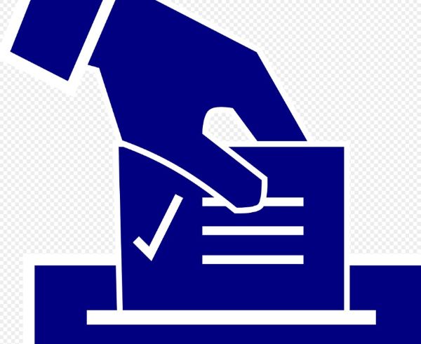 투표하는 손 일러스트