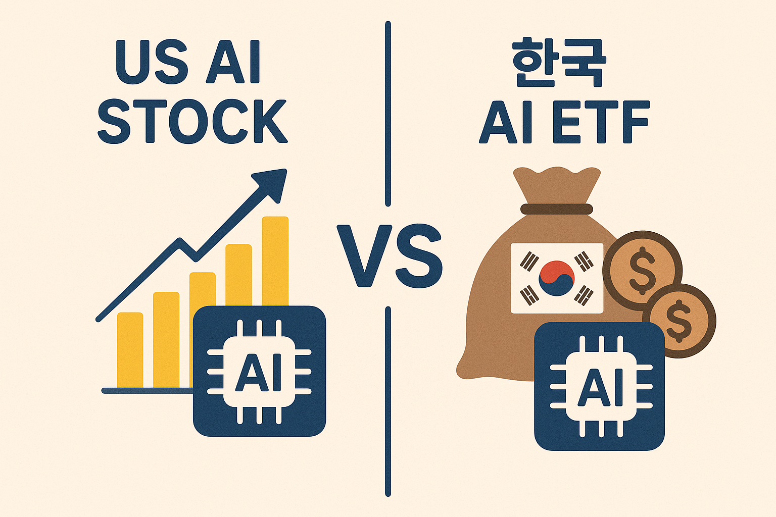 미국 AI 개별 주식과 한국 AI ETF