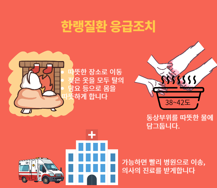 한랭환자 응급조치
