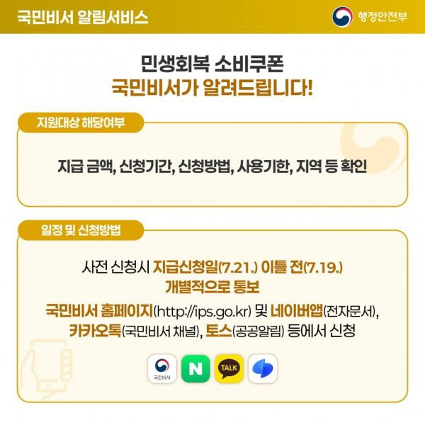 민생회복 소비쿠폰