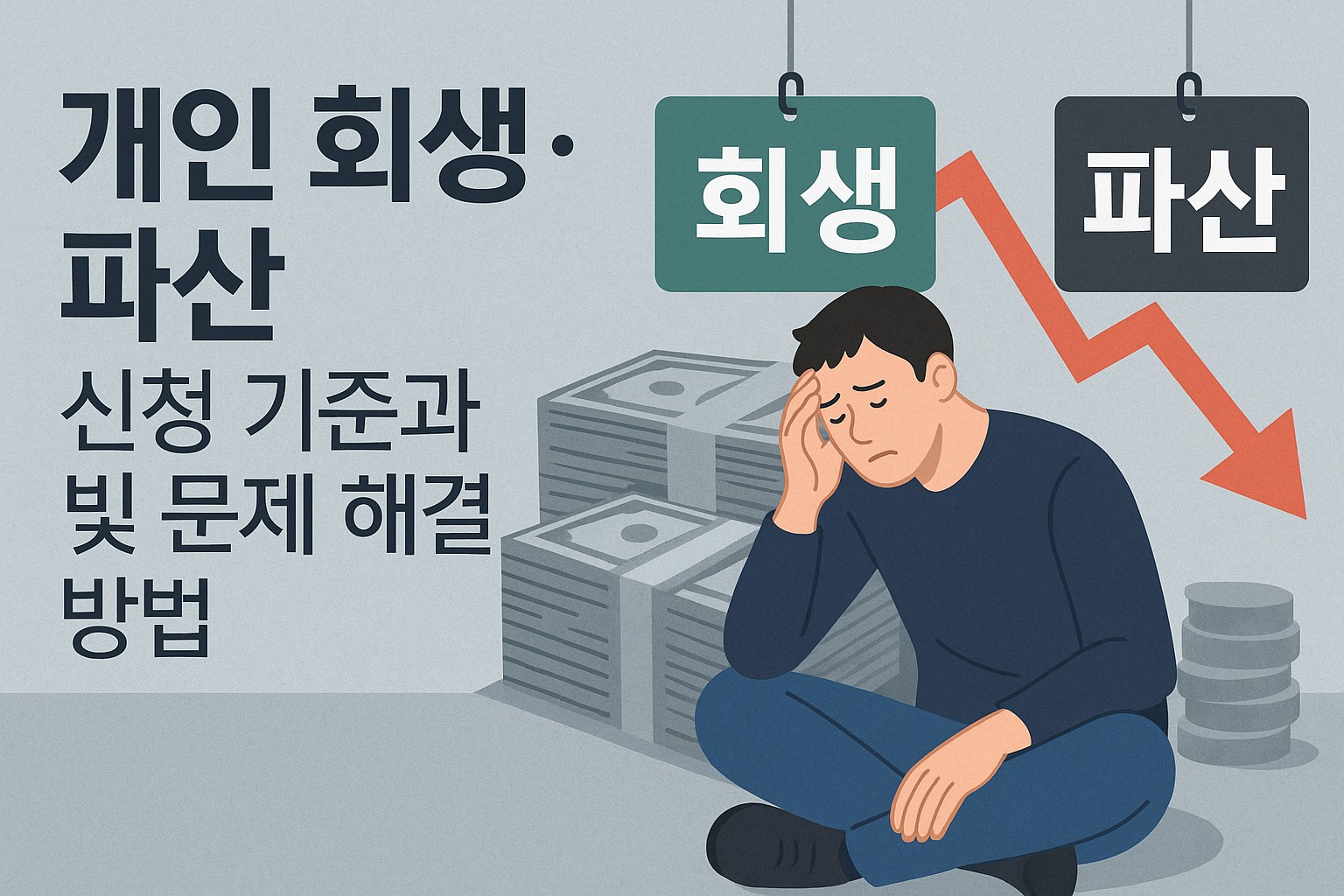 개인 회생·파산 신청 기준과 빚 문제 해결 방법 대표 이미지