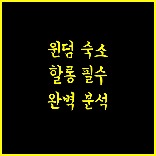 윈덤 레전드 할롱 완벽 분석 하롱 여