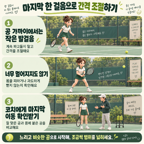 포핸드 공이 몸에 붙는 이유, 공을 따라가다 너무 가까워진 건 아닐까?