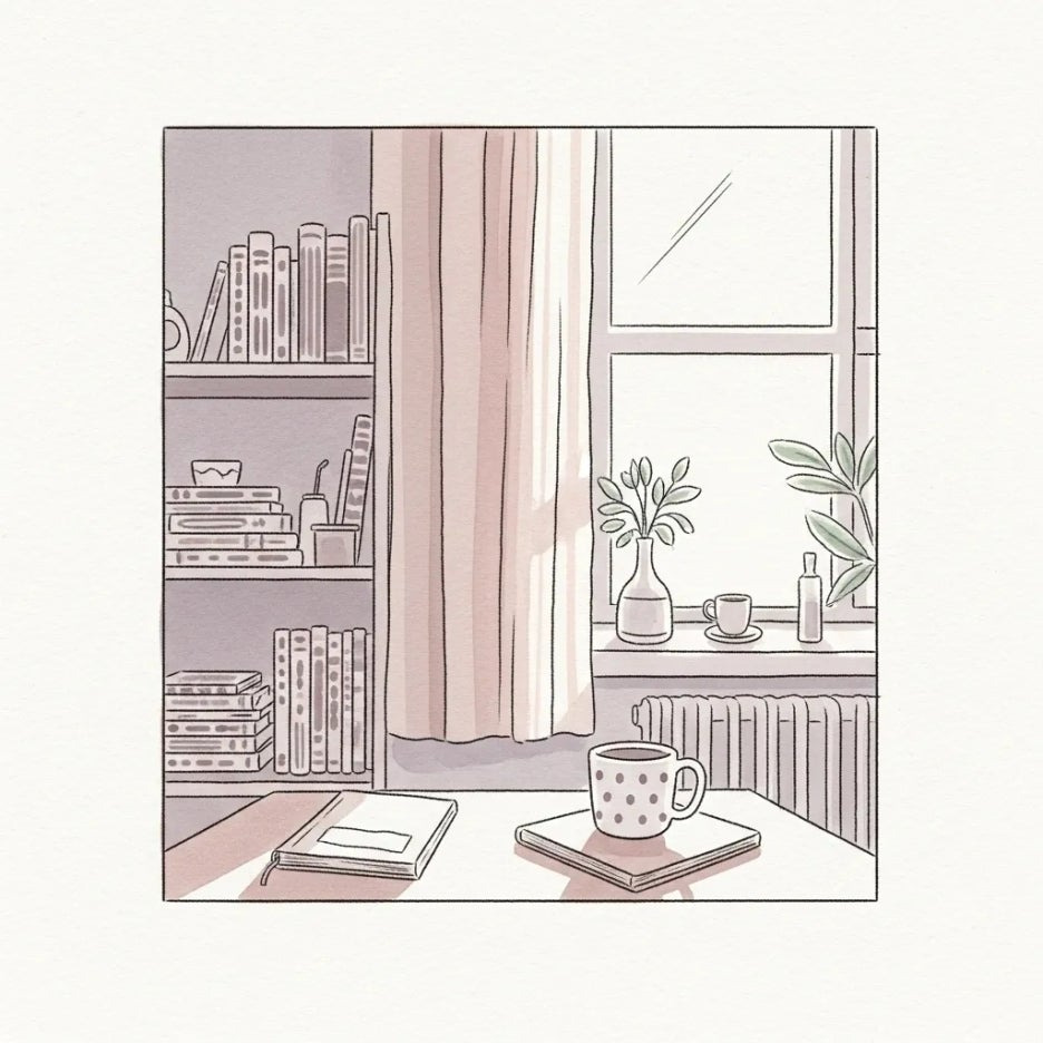 일상 공간이 아름답게 꾸며진 아늑한 방