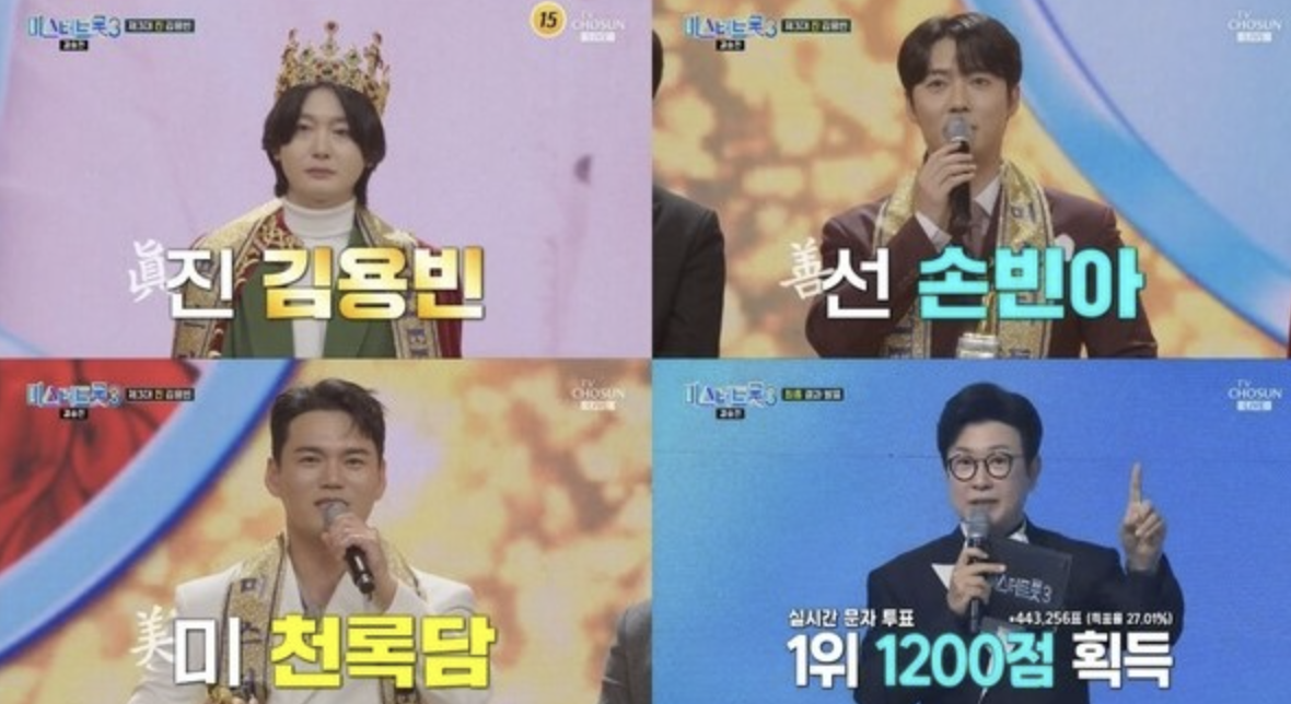 미스터트롯3 우승자 김용빈