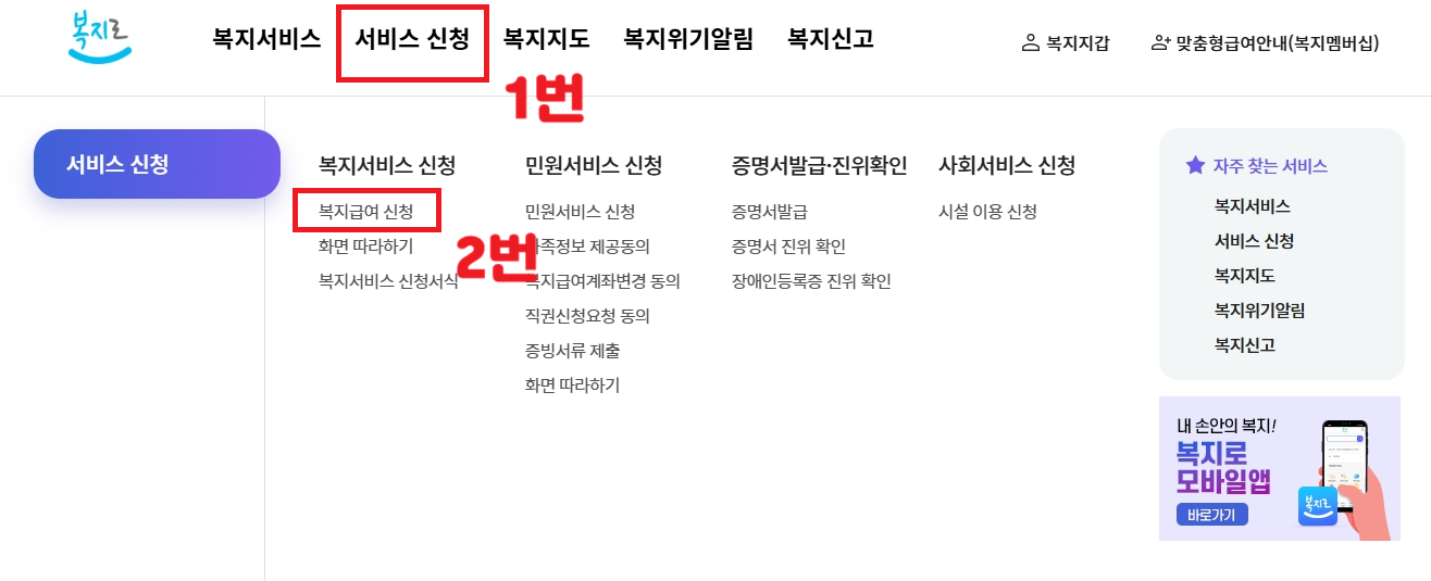 아동급식카드 신청 방법