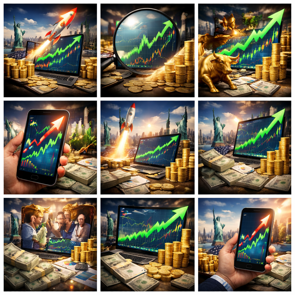 10년간 폭등한 미국 주식 관련 사진