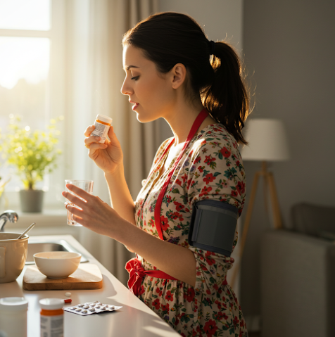 혈압약 복용하는 사람