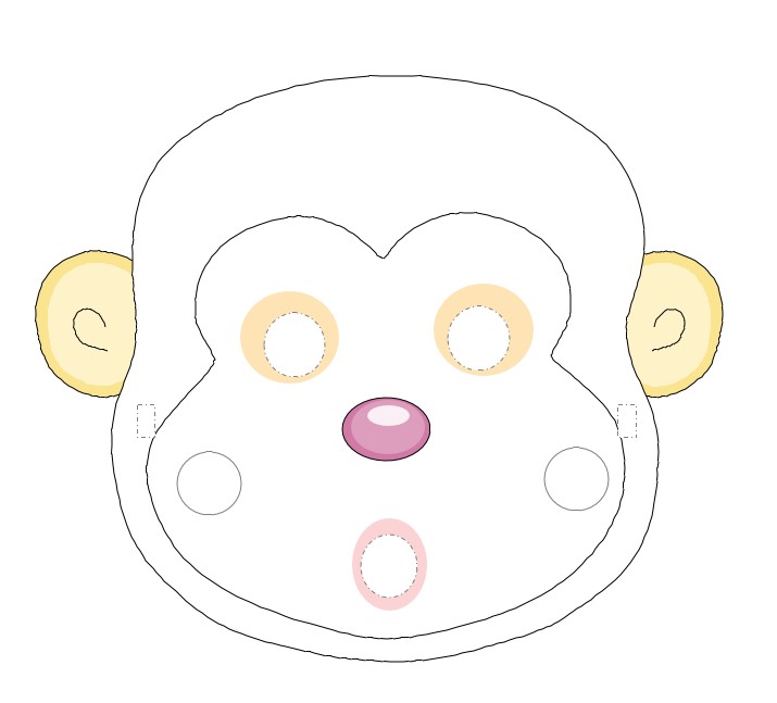 동물가면 무료도안