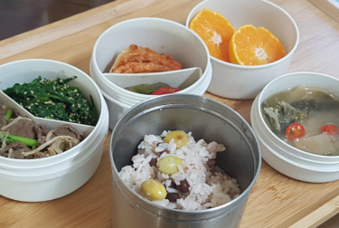 수능 도시락 과일