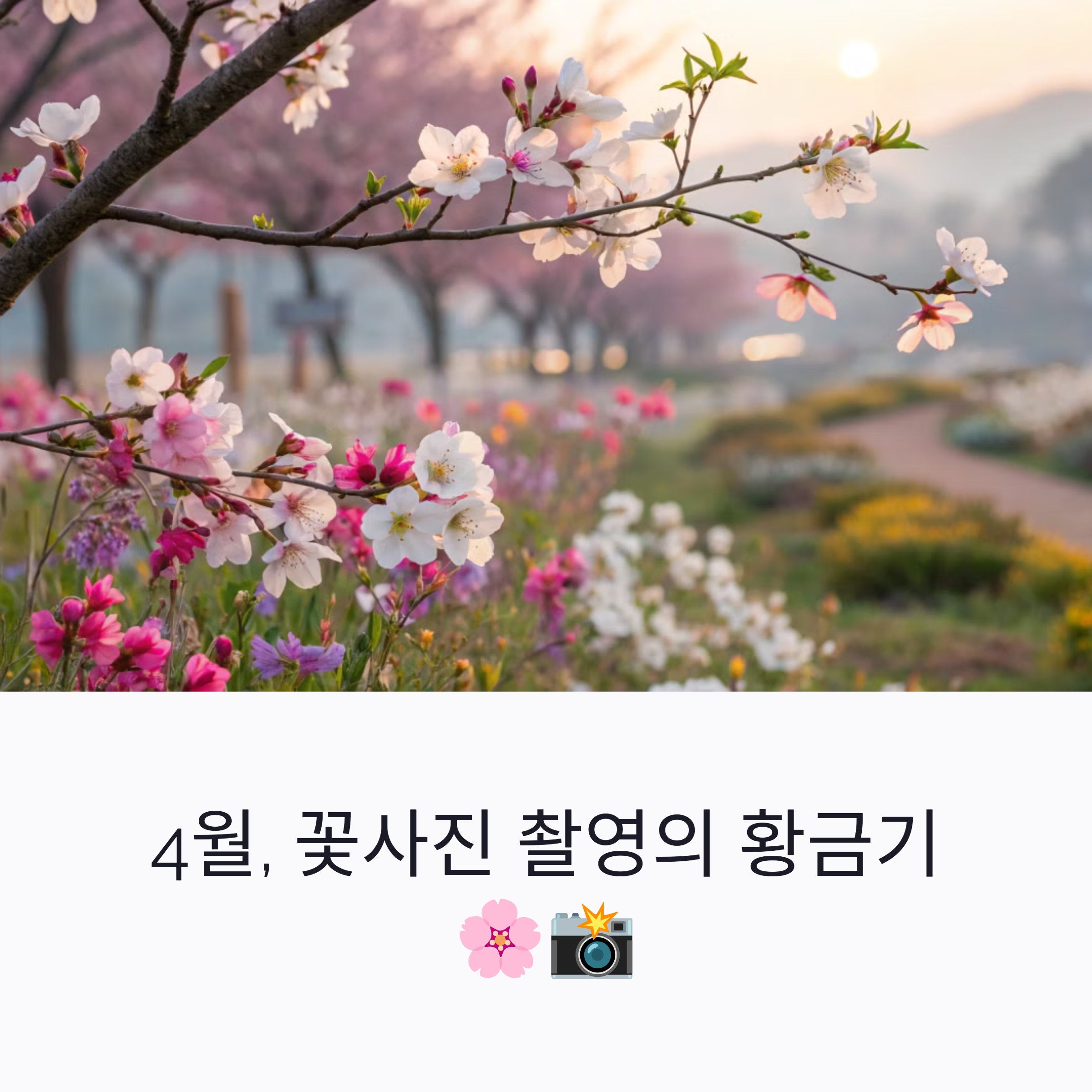 4월 중순 꽃사진 찍기 좋은 명소, 이때가 피크!