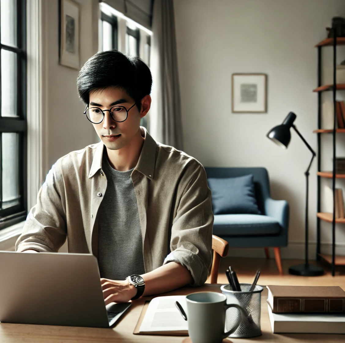 원격근무 관련 모습의 사진