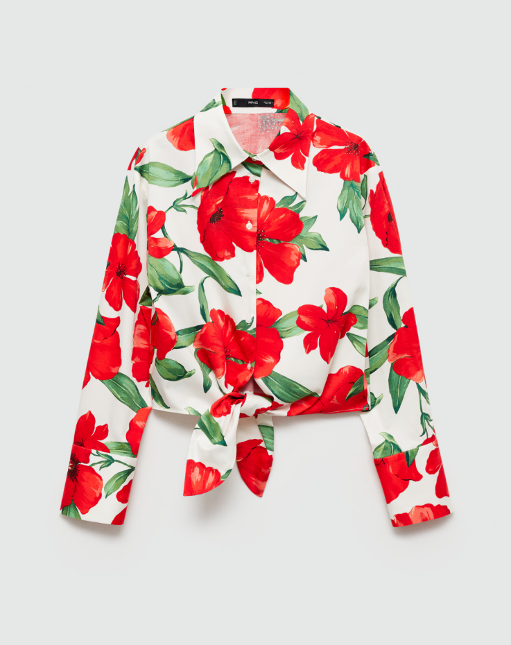 {블라우스} 마리와 별난 아빠들 109회 :: 정애리(엄기분) / 망고 MANGO 꽃무늬 플라워 셔츠 블라우스