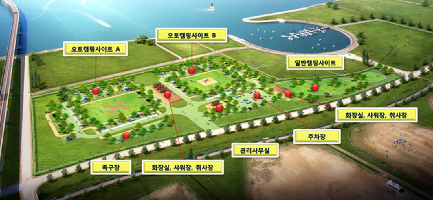 부산 삼락오토캠핑장 사이트 사진