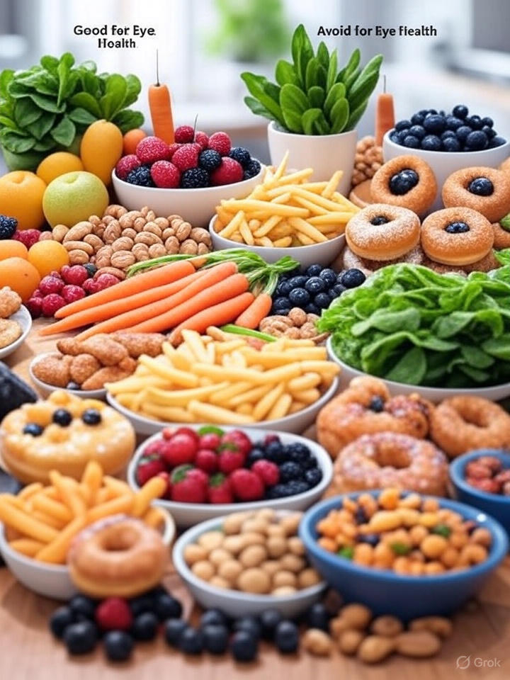 눈 건강에 좋은 음식과 피해야 할 음식