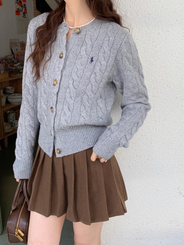 Ralph Lauren폴로 랄프로렌 여성 카디건 케이블 니트 울 긴팔 FW23