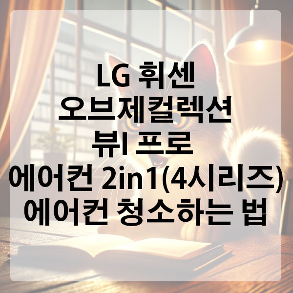 LG 휘센 오브제컬렉션 뷰I 프로 에어컨 2in1 (4시리즈) 에어컨 청소하는 법
