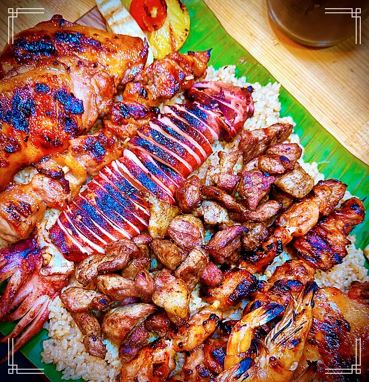 네모세모 강릉 맛집 필리핀 스타일 튀김 족발 스페셜 살로살로 바베큐 BBQ 맛있는 가게