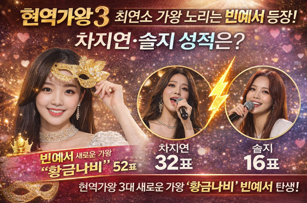 현역가왕3 빈예서 최연소 가왕 도전! 차지연&middot;솔지 성적 공개