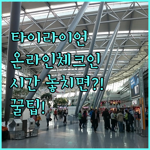 타이라이언에어 온라인 체크인 시간과 ..