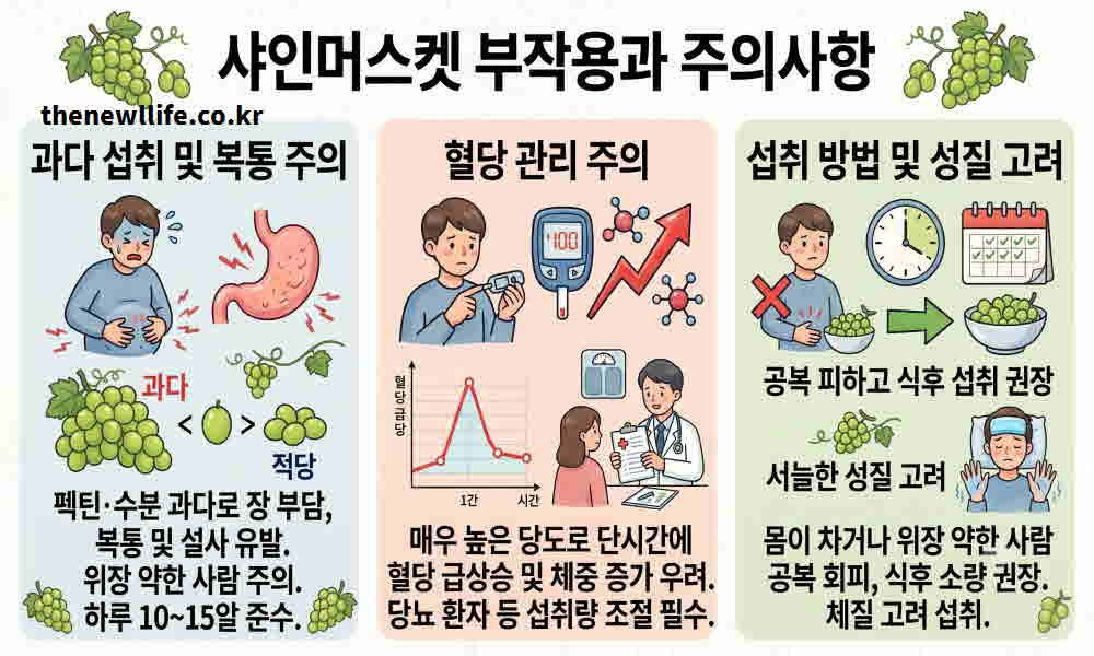 샤인머스켓 효능 부작용