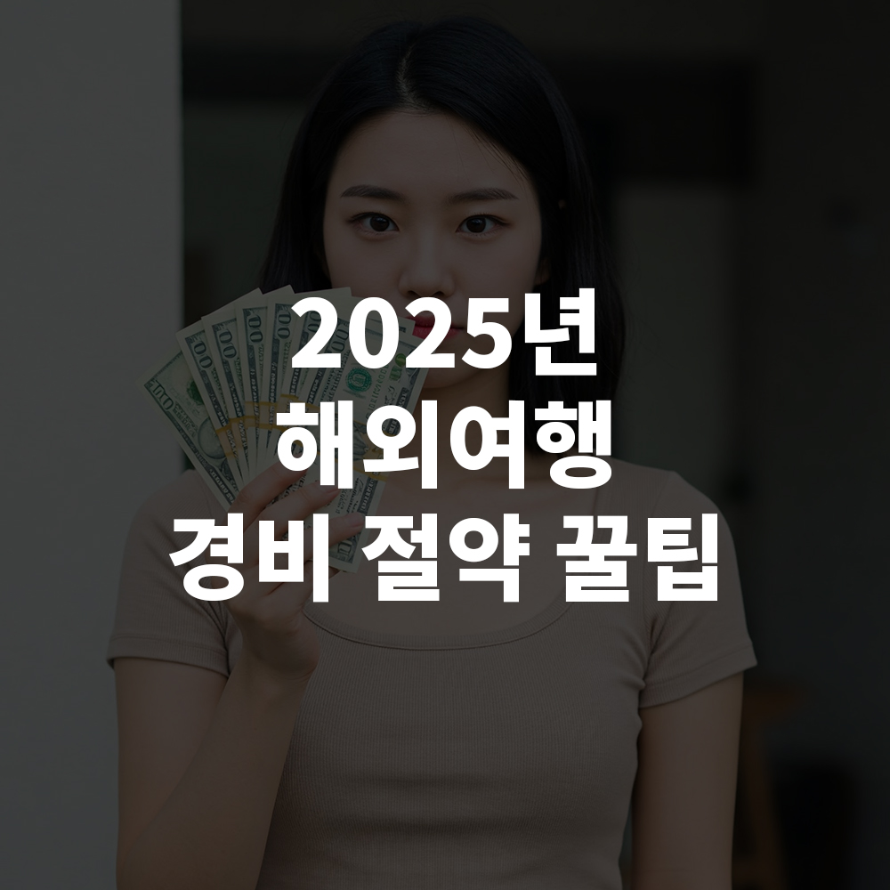 2025년 해외여행 경비 절약 꿀팁