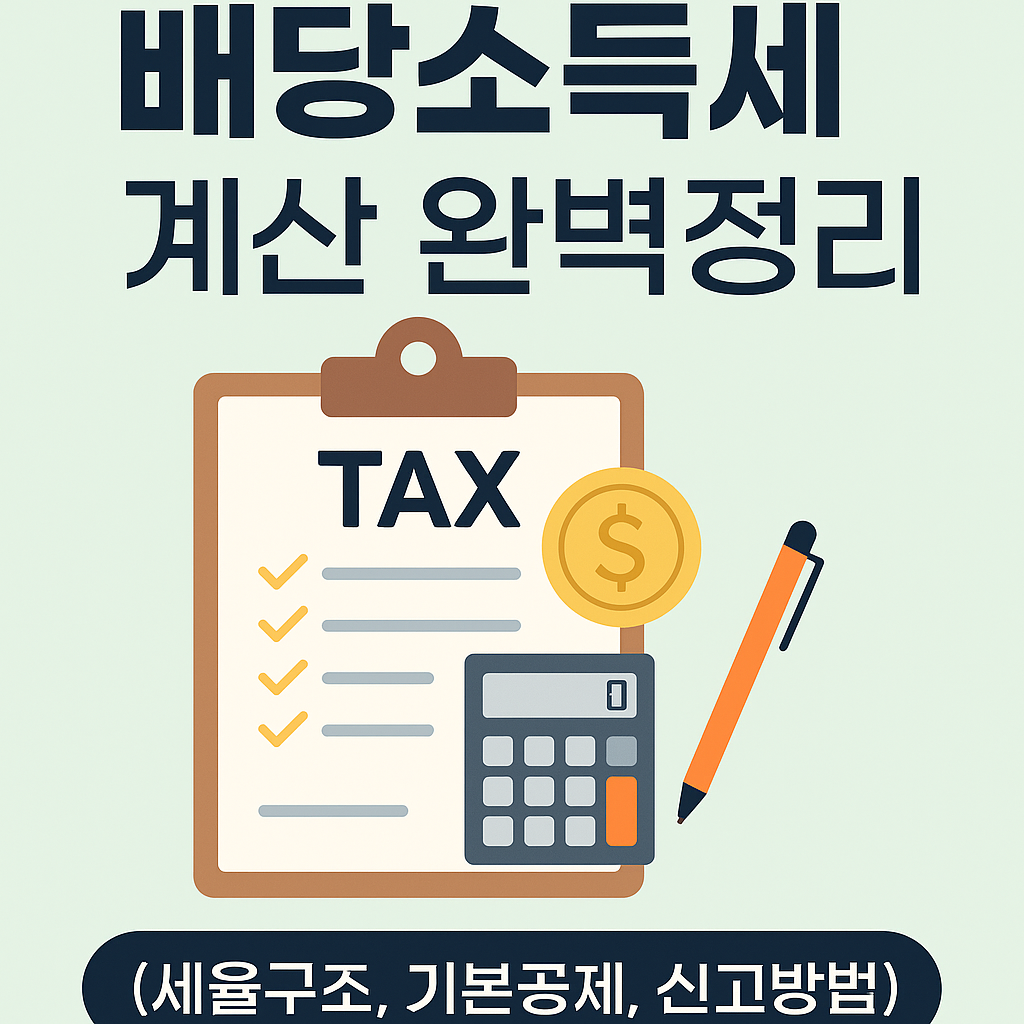 배당소득세 계산 완벽정리 이미지