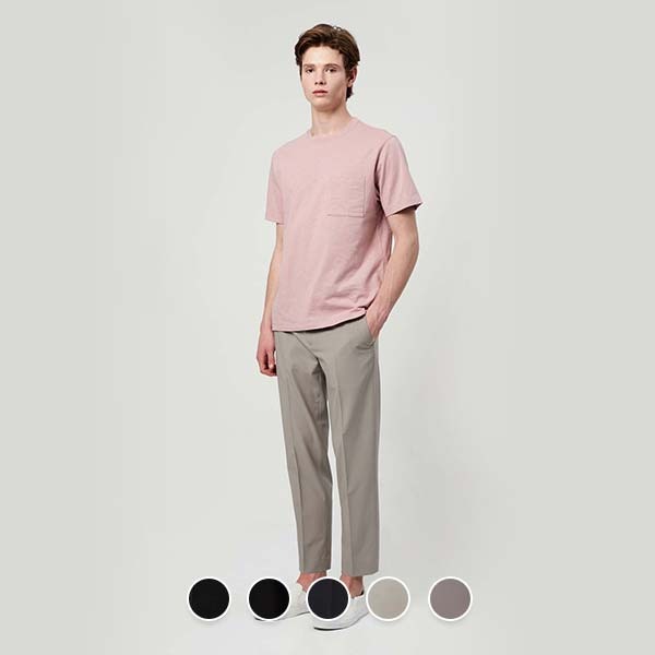 지오다노 쿨 테이퍼드핏 히든밴딩 앵클 슬랙스 111516