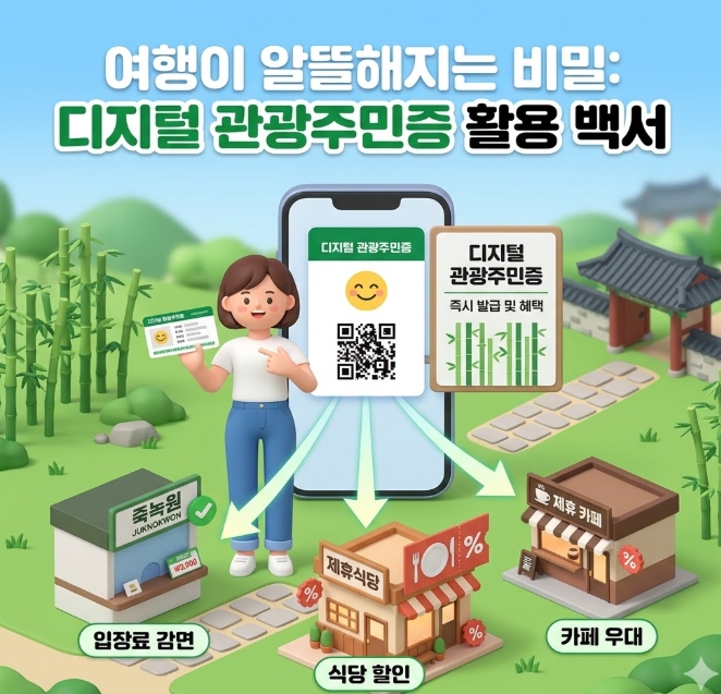 담양 죽녹원 떡갈비 여행 할인 디지털 관광주민증 신청방법
