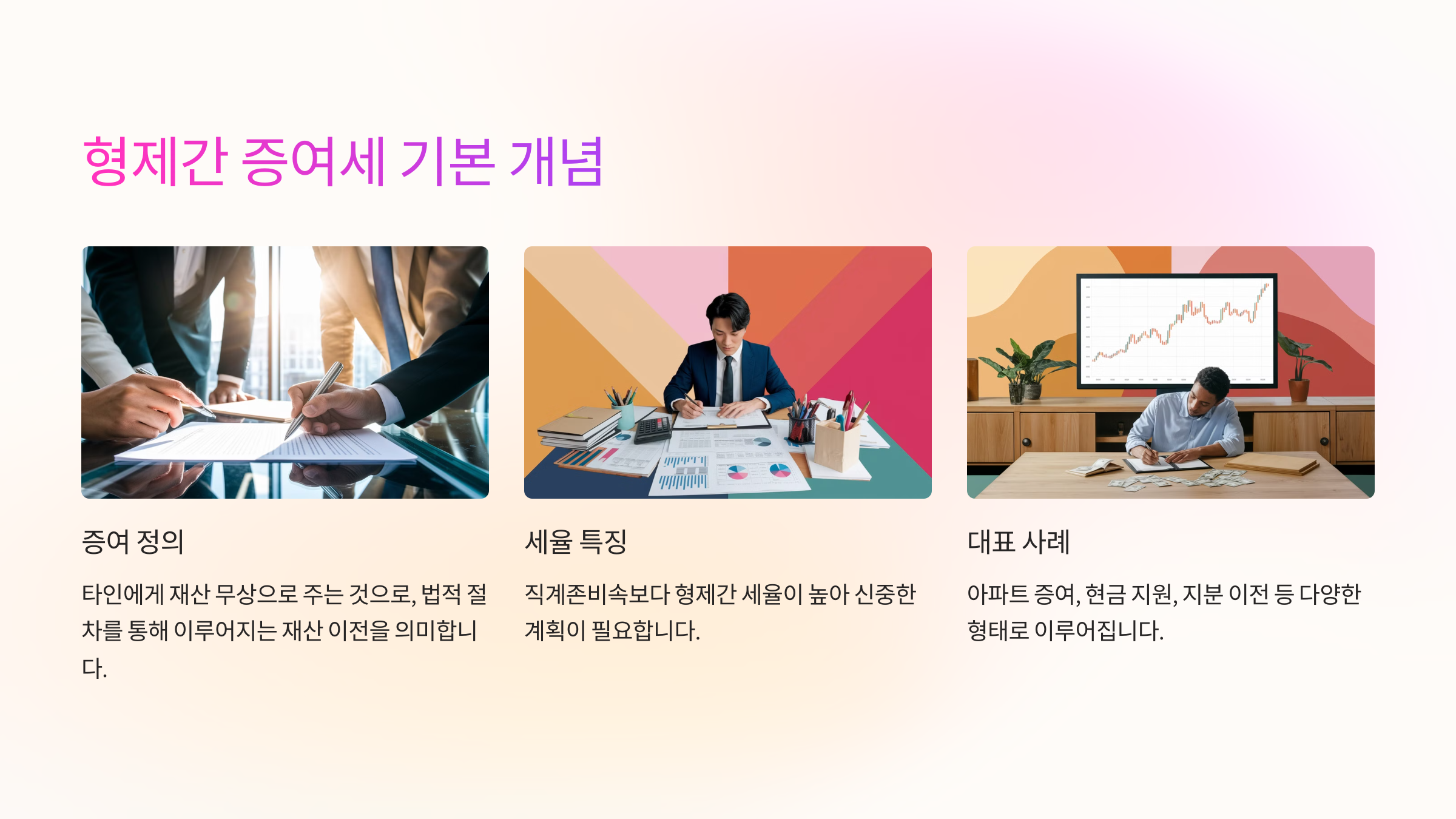 형제간 증여세란? 기본 개념 정리