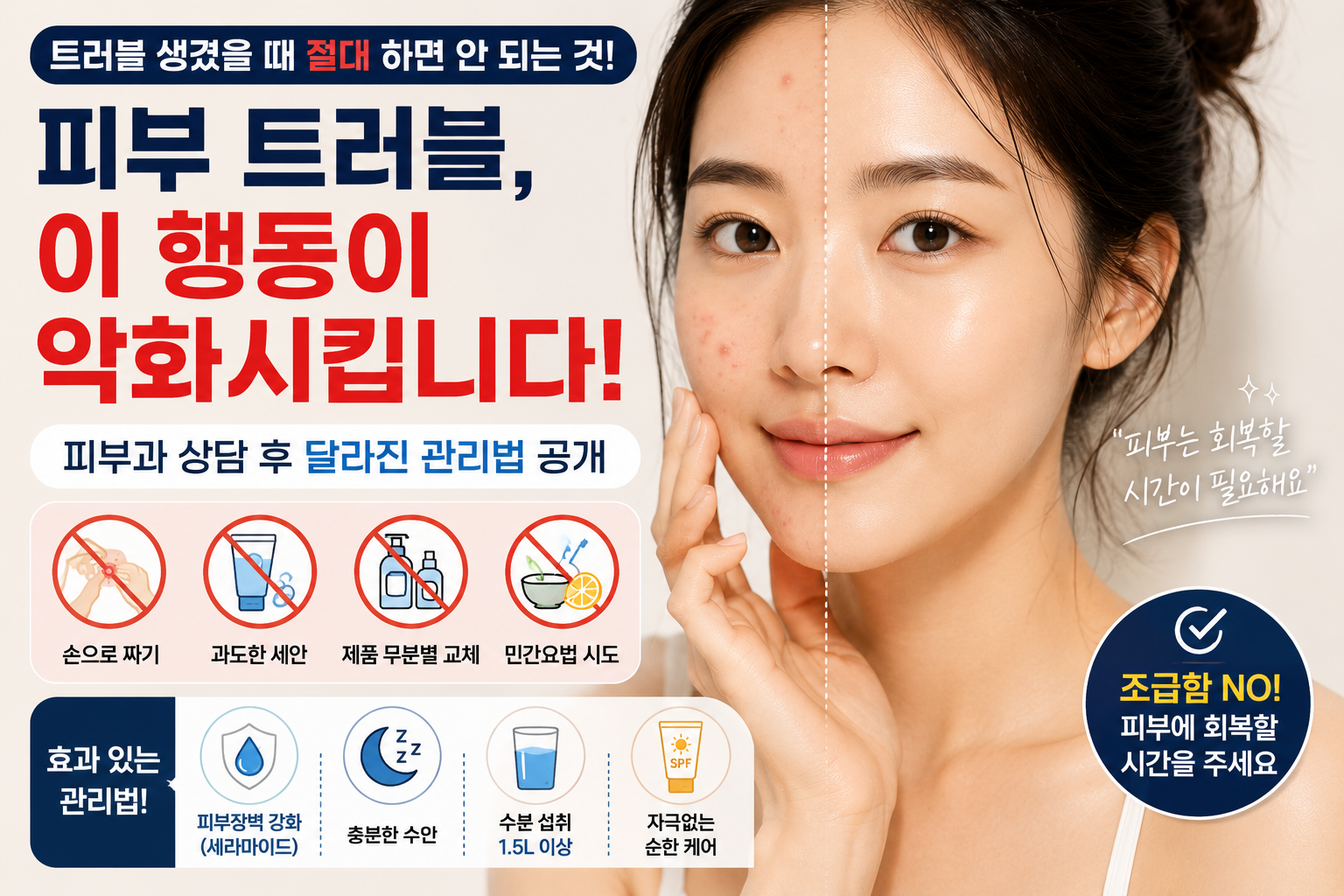 피부 트러블 해결법과 관리법