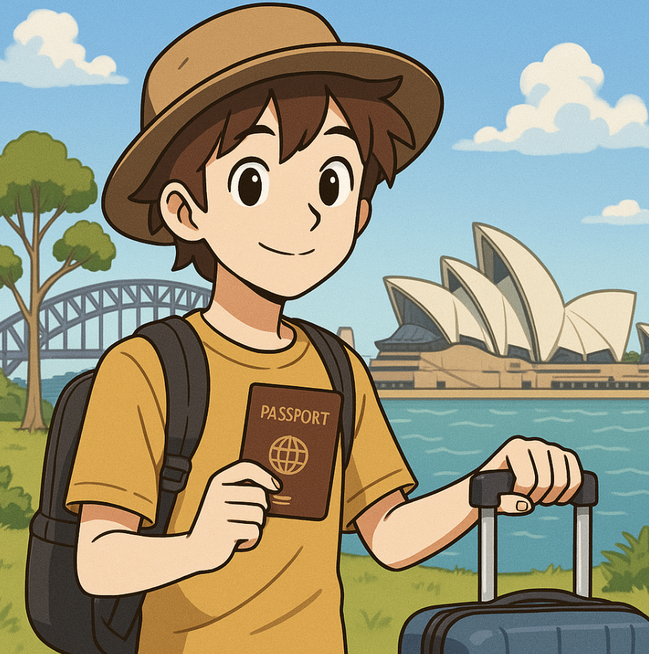 호주에서 워홀하는 모습