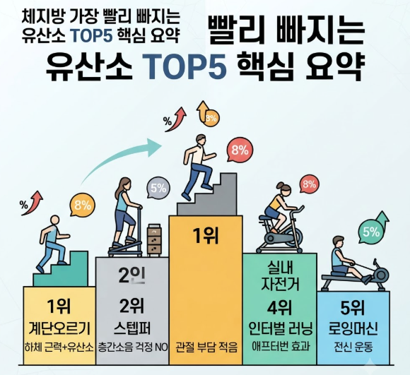 체지방 가장 빨리 빠지는 유산소
