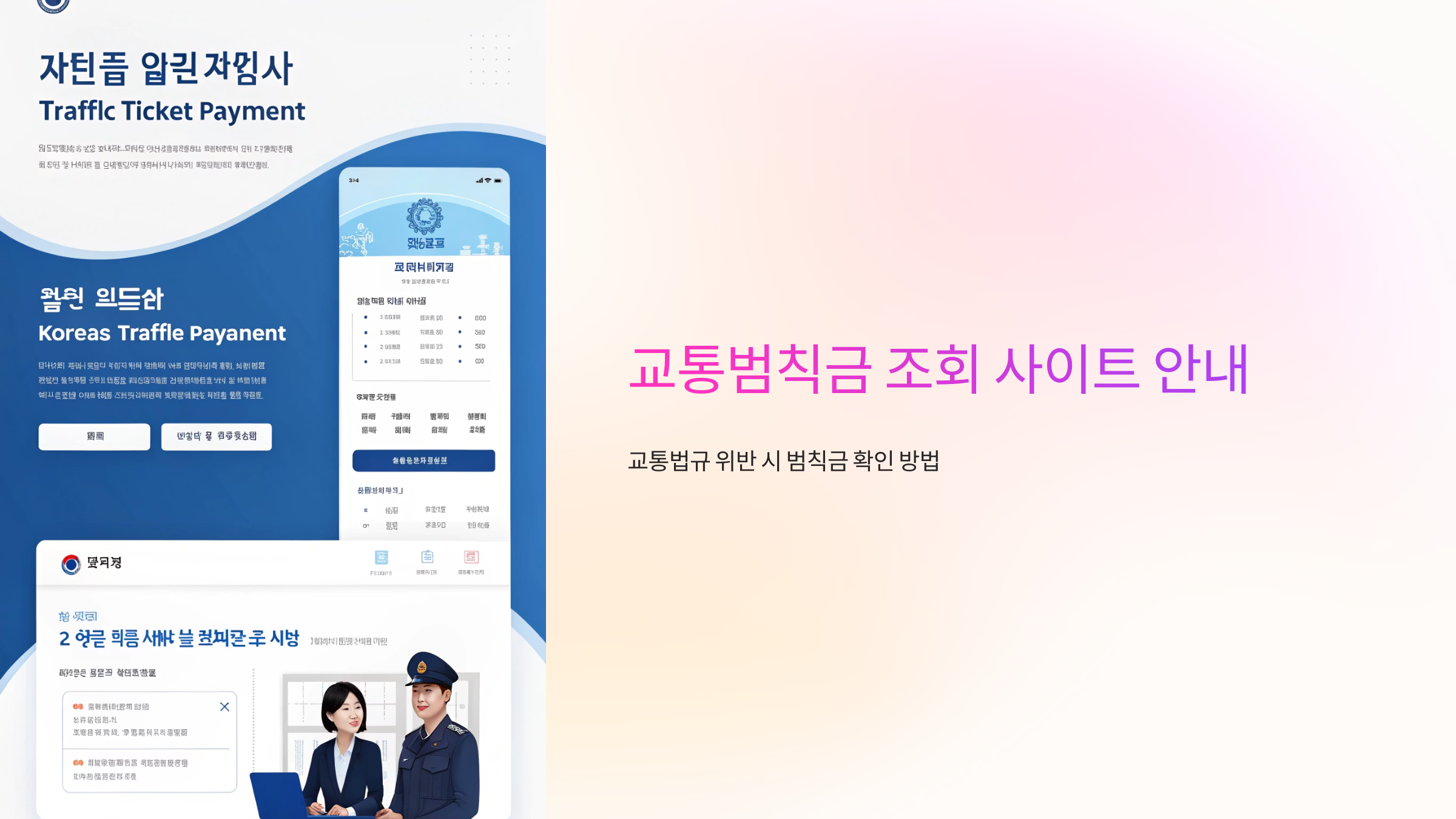 교통범칙금 조회 사이트 안내