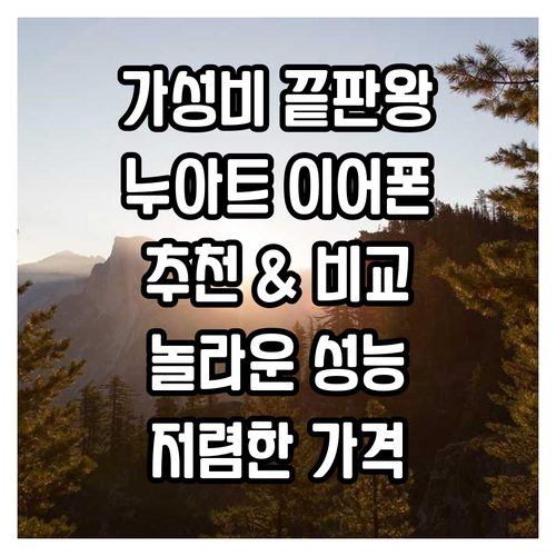 누아트 이어폰 추천 및 비교 가이드 ..