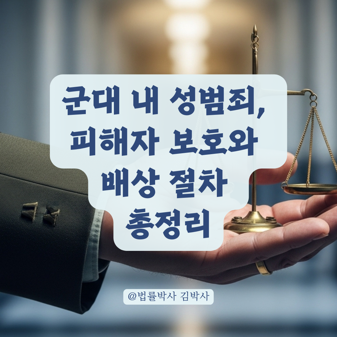 군대 내 성범죄 피해자 보호 제도와 손해배상 청구 절차 한눈에 보기.
