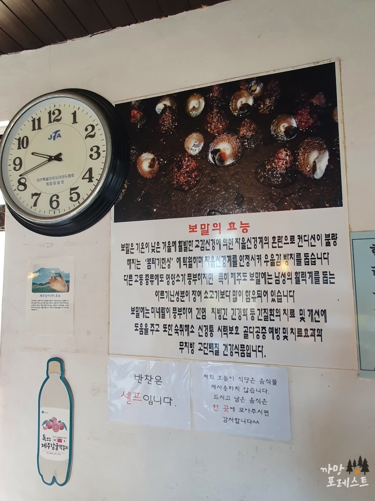 비양도 호돌이 식당 인테리어