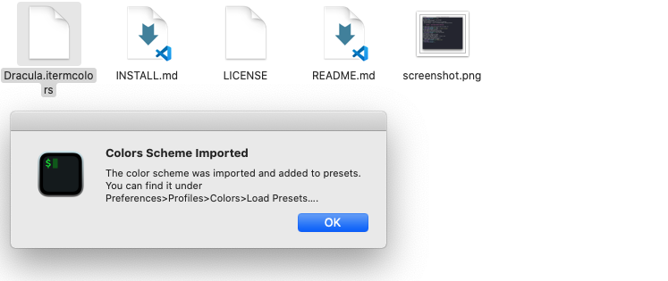드라큘라테마 적용