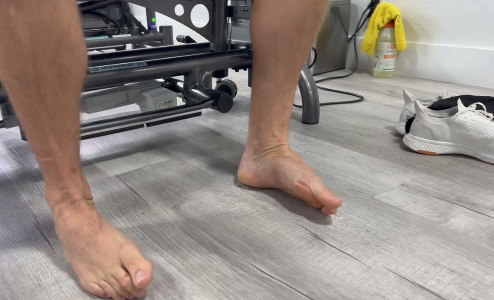 발목 파도 타기 운동 이미지사진