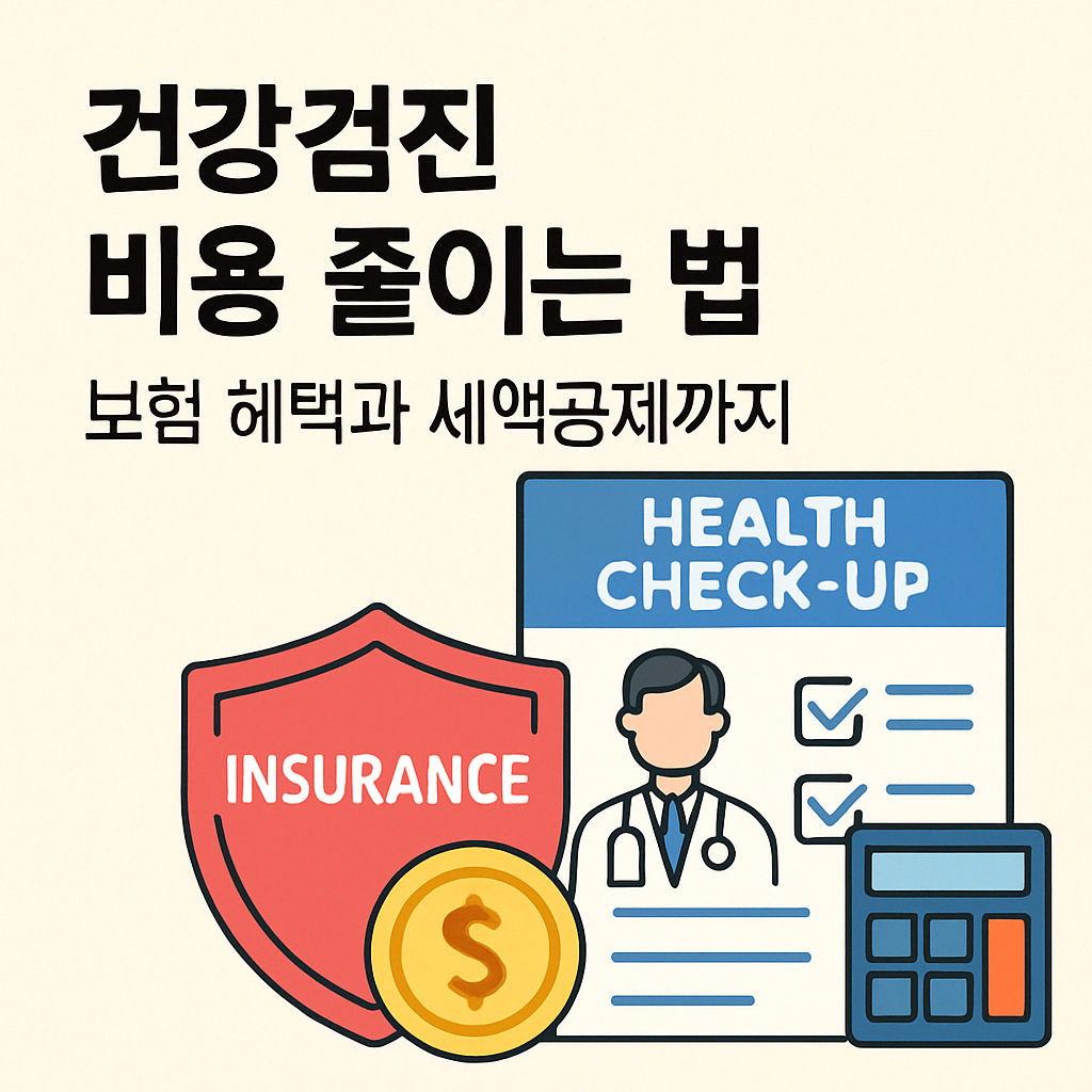 건강검진 비용 줄이는 법 – 보험 혜택과 세액공제까지.