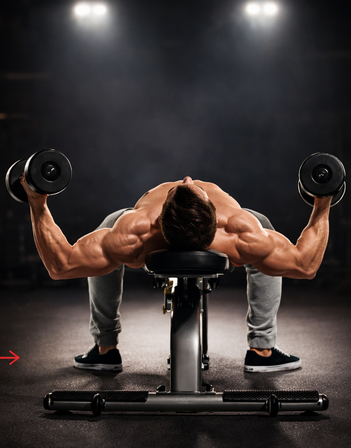 벤치 덤벨 플라이 이완자세