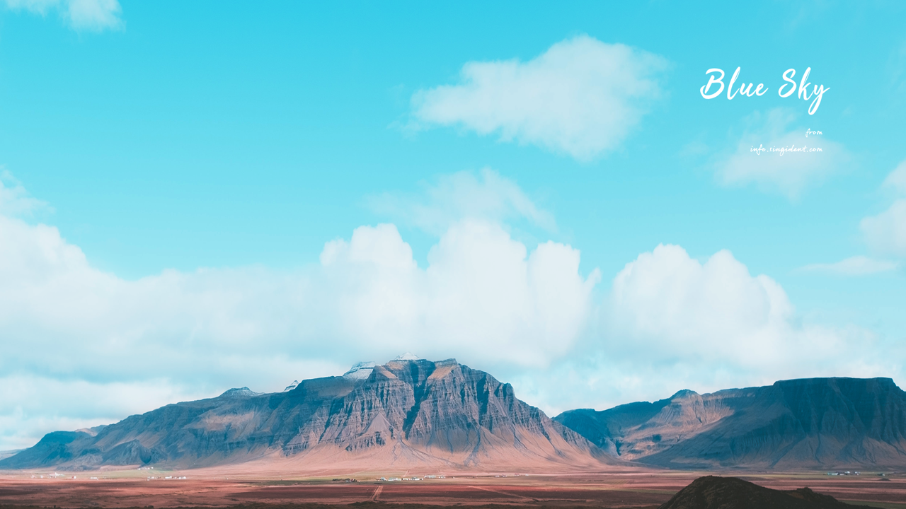 04 산과 구름 C - Blue Sky 하늘배경화면