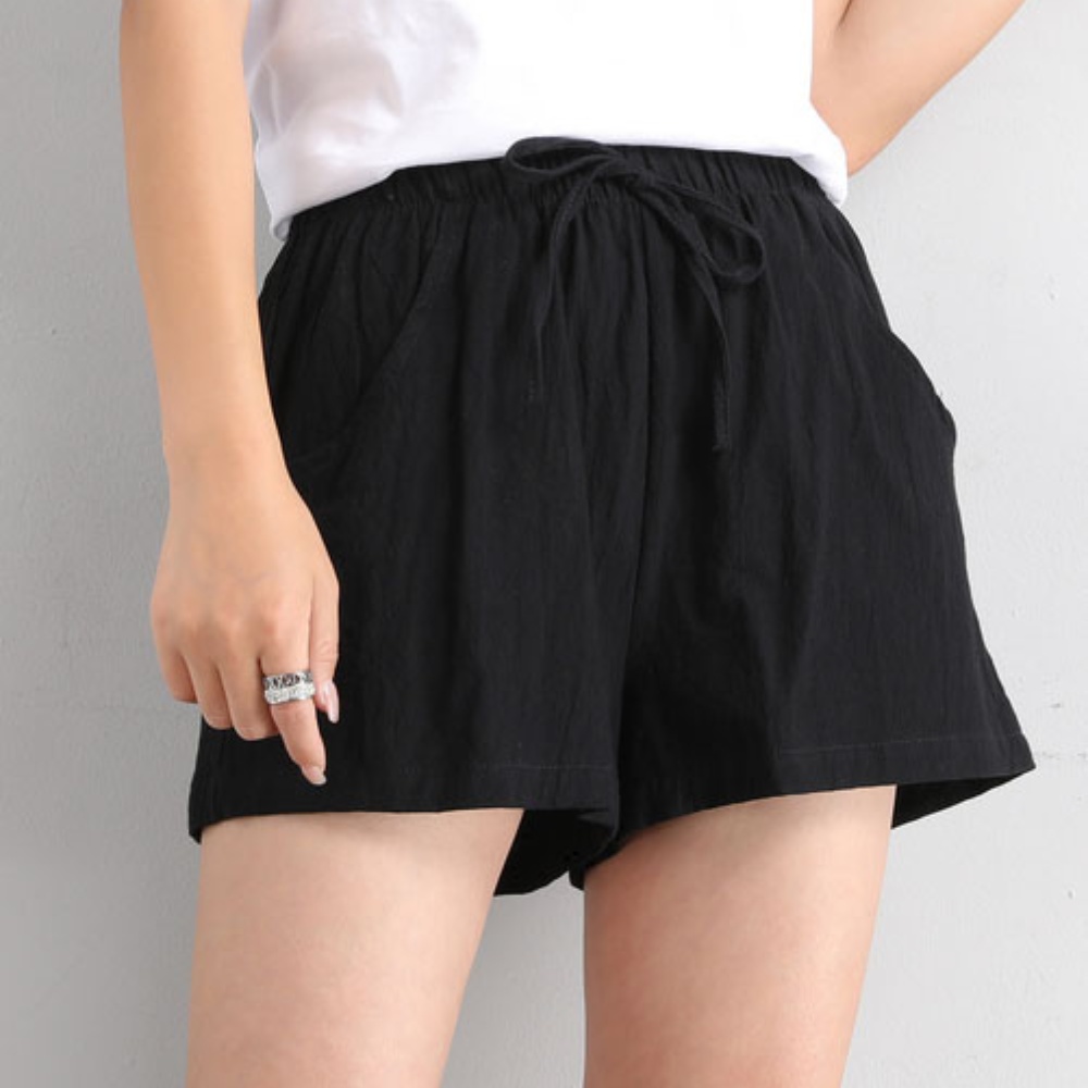 여성 반바지 면 여름 고무줄 밴딩 편한바지 숏팬츠