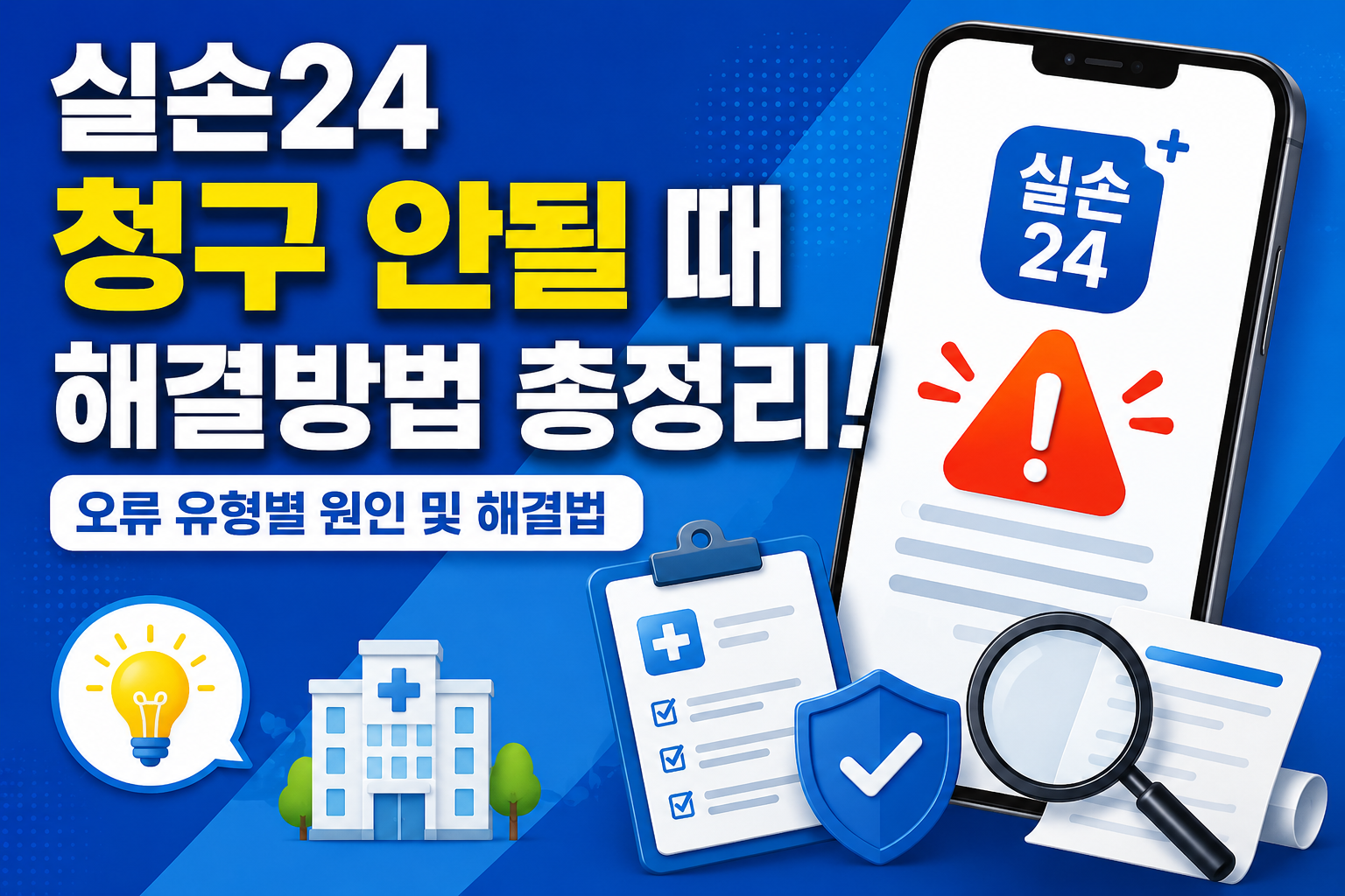 실손24 청구 안될 때 해결방법 총정리! 오류 유형별 원인 및 해결법 관련 사진