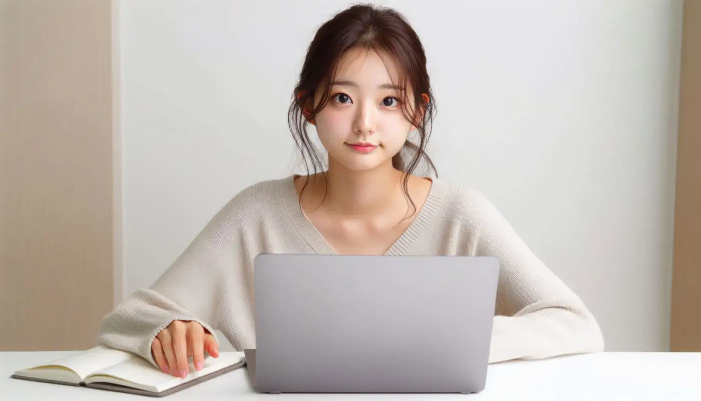 건강검진-미수검-과태료-불이익을-알아보는-여성의-모습