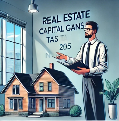 주택에 대해서 설명하는 남자