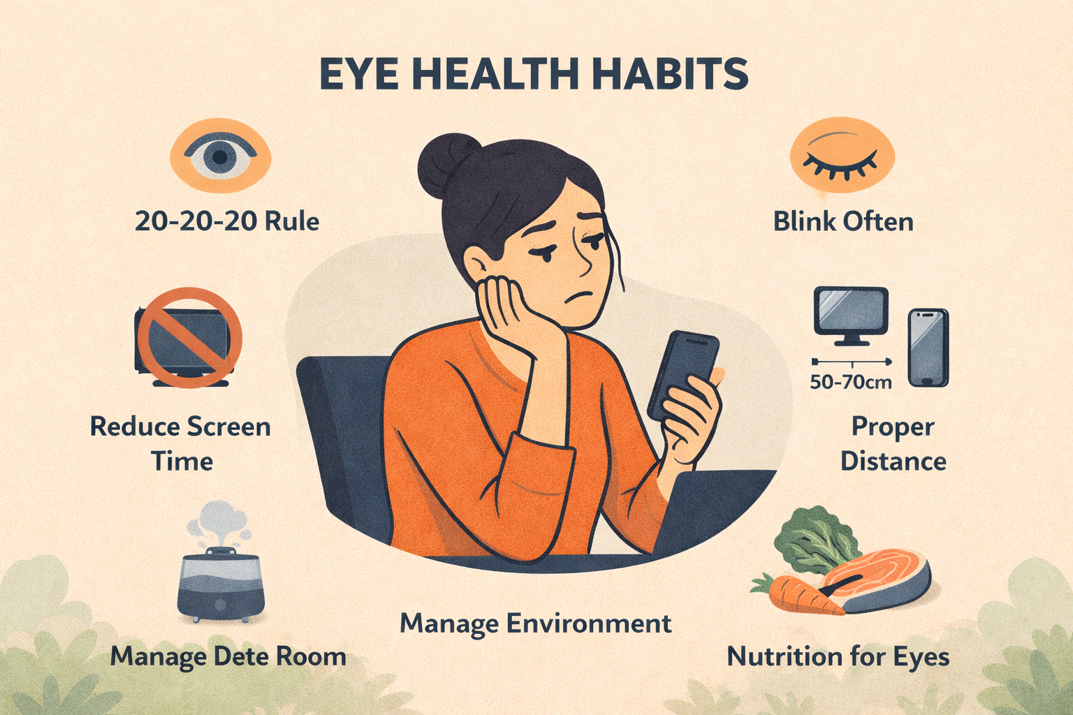 눈 건강을 지키기 위한 습관과 관련된 이미지