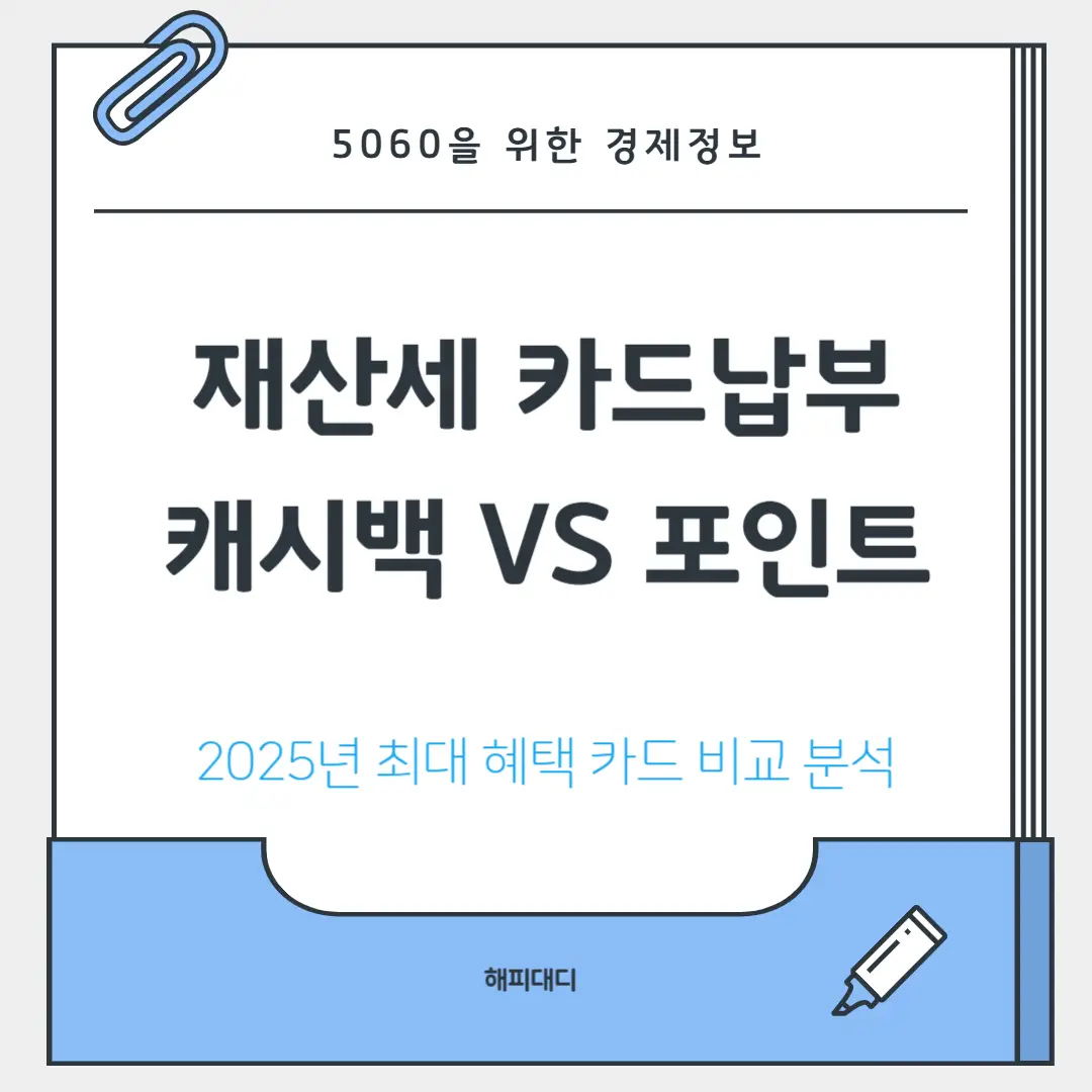 재산세 카드납부 비교 분석
